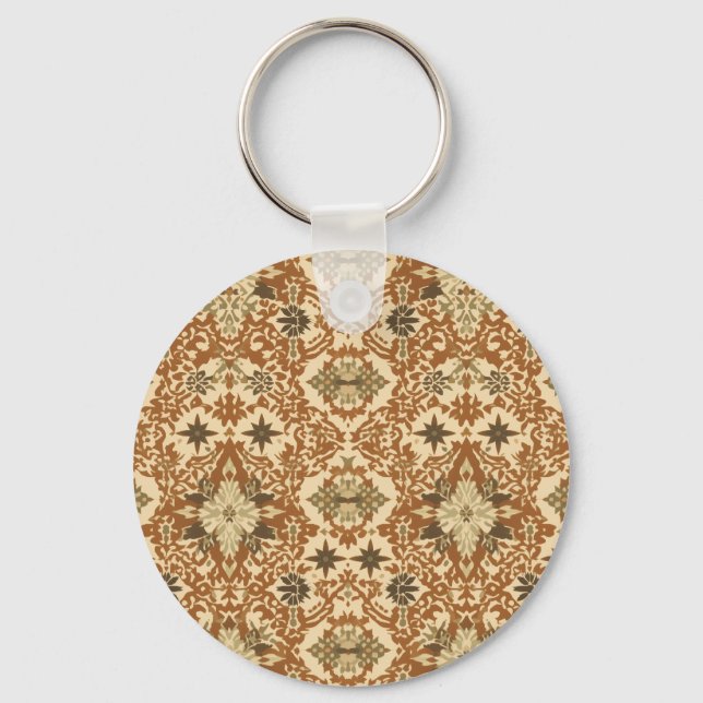 Intricate Bohemian Ethnic Key Ring (Front)