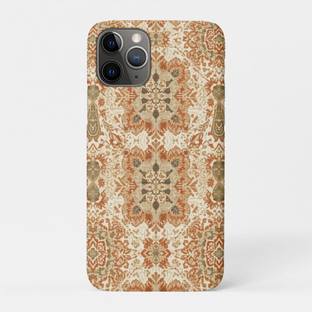 Intricate Bohemian Tile Pattern in Earthy Terracot Case-Mate iPhone Case (Back)