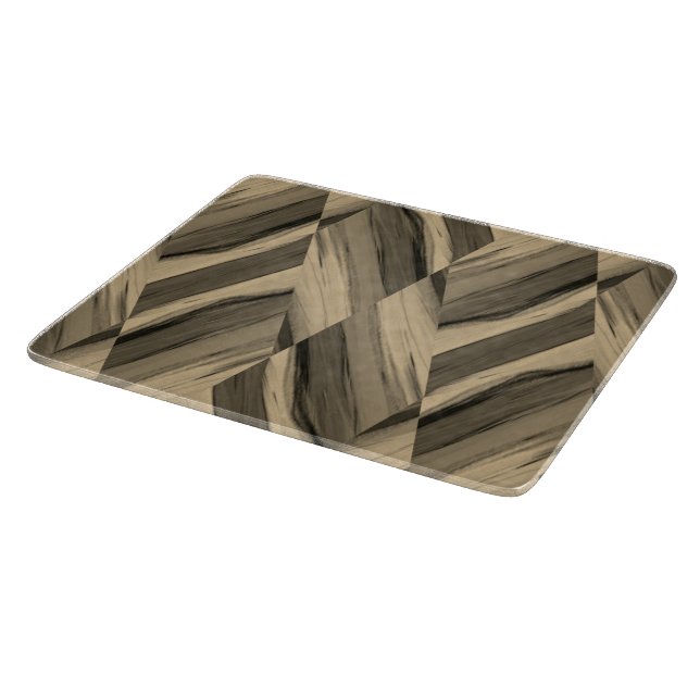 Intricate Brown Marble Pattern Cutting Board (Corner)