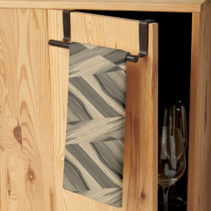 Intricate Brown Marble Pattern Tea Towel