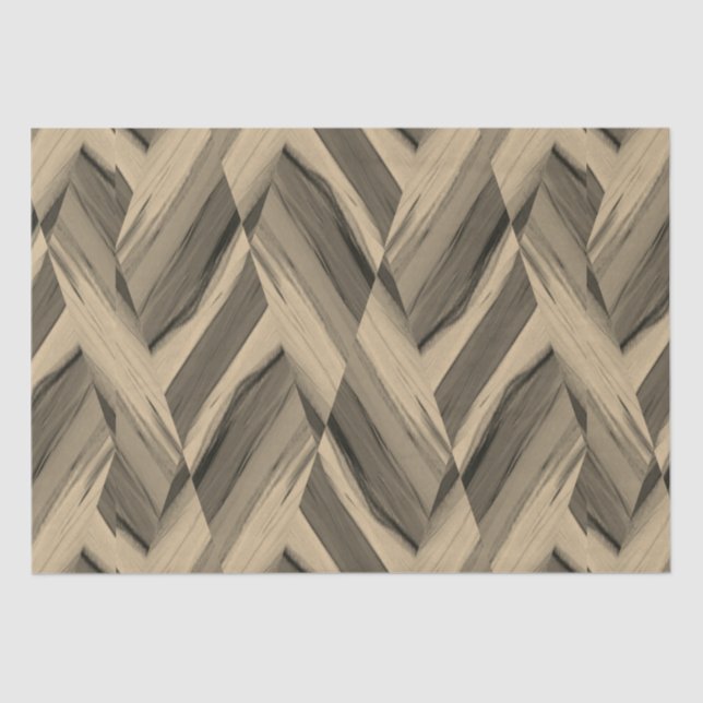 Intricate Brown Marble Pattern Tissue Paper (Front)