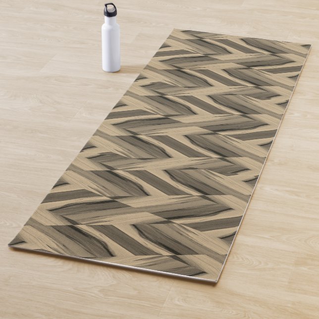 Intricate Brown Marble Pattern  Yoga Mat (In Situ)