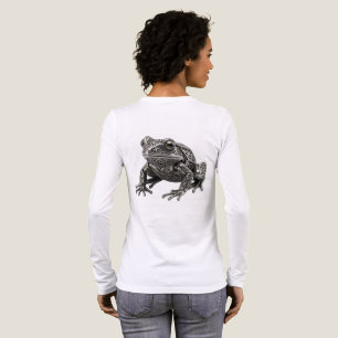 Intricate Celtic Silver Frog Mechanical Sculpture Tri-Blend Shirt