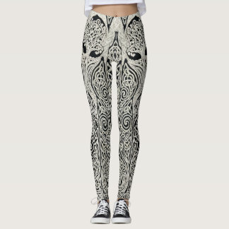 Intricate Celtic Tree of Life Knotwork Design Leggings