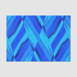 Intricate Cobalt Blue Marble Pattern Tissue Paper