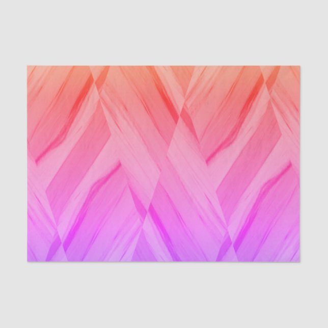 Intricate Coral and Pink Hues Marble Pattern Tissue Paper (Front)