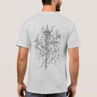 Intricate Cyber Sigilism Gothic Eye Line Art T-Shirt