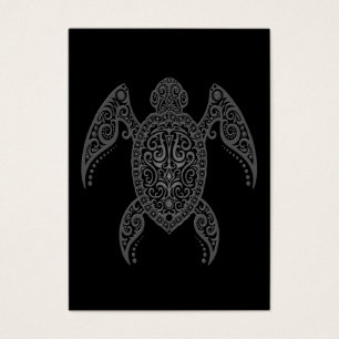 Intricate Dark Sea Turtle