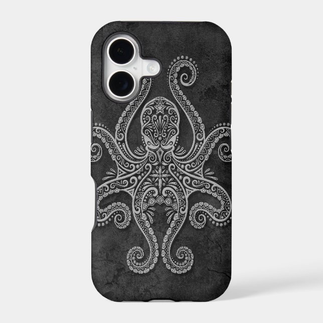Intricate Dark Stone Octopus (Back)
