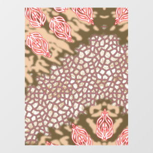Intricate fabric design featuring floral patterns