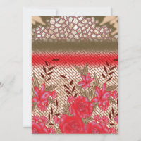 Intricate fabric design featuring floral patterns 