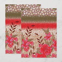 Intricate fabric design featuring floral patterns