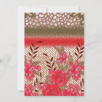 Intricate fabric design featuring floral patterns