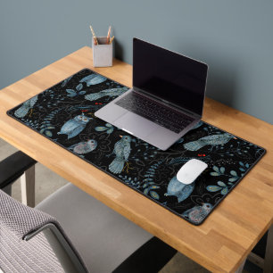 Intricate  floral and paisley  pattern  desk mat