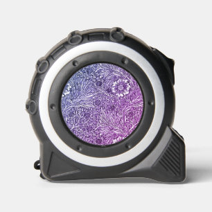Intricate Floral Design in Purple Hues and White 1