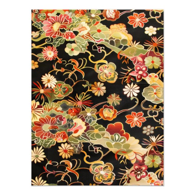 Intricate Floral Design Photo Print (Front)