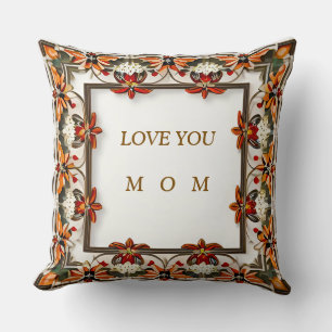 Intricate Floral Frame Design Cushion