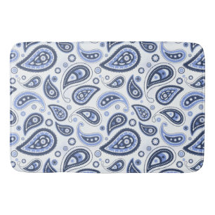 Intricate Floral Paisley Print Design Bath Mat