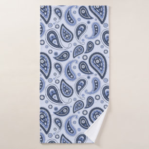 Intricate Floral Paisley Print Design Bath Towel