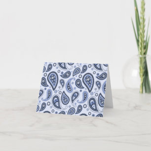 Intricate Floral Paisley Print Design Card