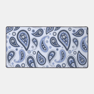 Intricate Floral Paisley Print Design Desk Mat