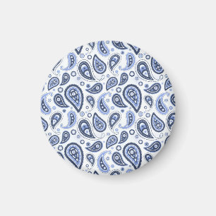 Intricate Floral Paisley Print Design Magnet