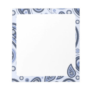 Intricate Floral Paisley Print Design Notepad