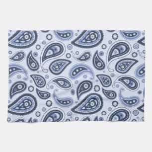 Intricate Floral Paisley Print Design Tea Towel
