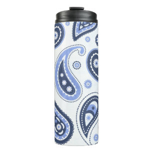 Intricate Floral Paisley Print Design Thermal Tumbler