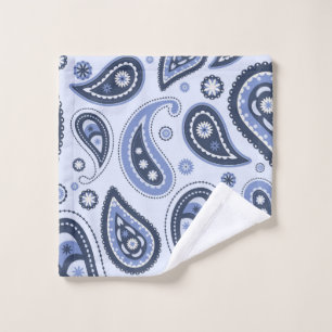 Intricate Floral Paisley Print Design Wash Cloth