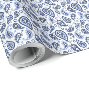 Intricate Floral Paisley Print Design Wrapping Paper