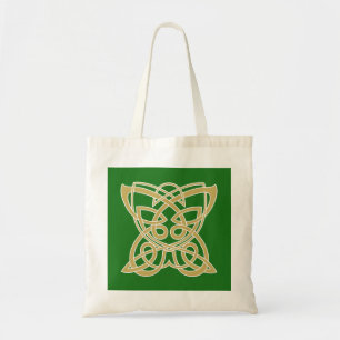 Intricate Gold Celtic Butterfly Tote Bag