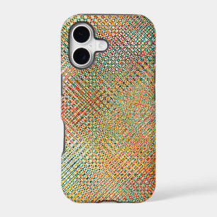 Intricate Gold Yellow Pink Red Green Pattern