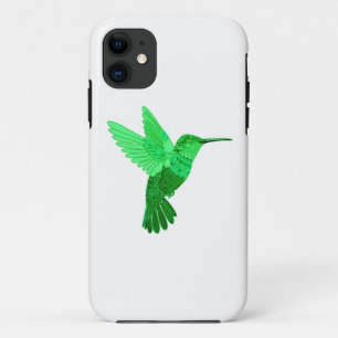 Intricate Green Hummingbird Illustration Case-Mate iPhone Case
