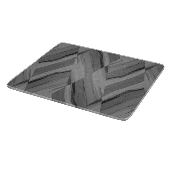 Intricate Grey Marble Pattern Cutting Board (Corner)