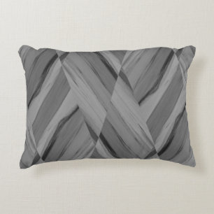 Intricate Grey Marble Pattern Decorative Cushion