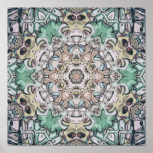 Intricate Kaleidoscope Pattern Poster