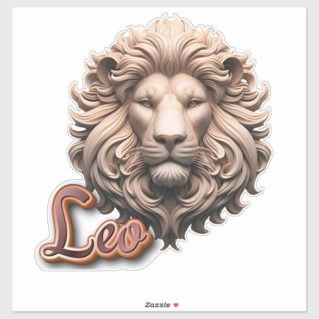Intricate Leo Lion Head  (Sheet)