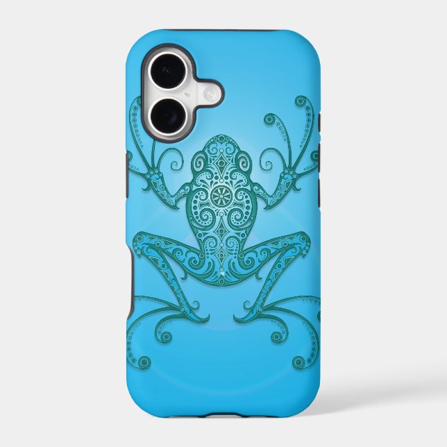 Intricate Light Blue Tree Frog (Back)