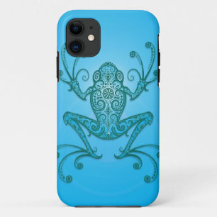 Intricate Light Blue Tree Frog Case-Mate iPhone Case