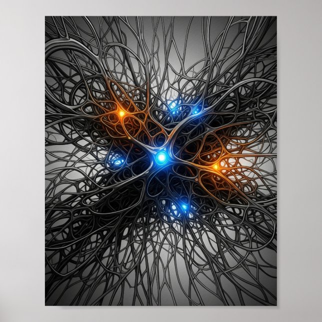Intricate Neural Network Print (Front)