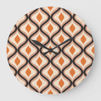 Intricate Ornament: Abstract Seamless Design Large Clock