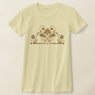 Intricate Ornate Floral Crest and Divider T-Shirt