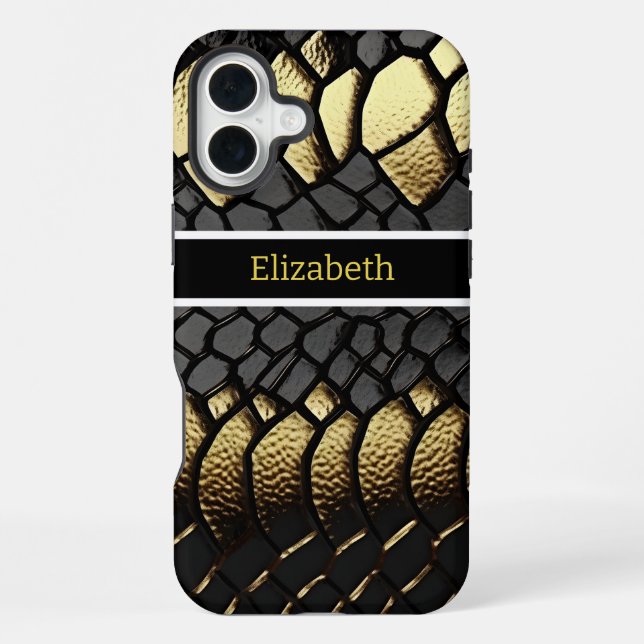 Intricate pattern of a snake's skin iPhone case (Back)