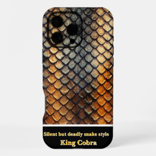 Intricate patterns of natural snakeskin in detail iPhone 16 pro max case