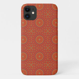 Intricate Red Pattern With Accents of Lilac Case-Mate iPhone Case