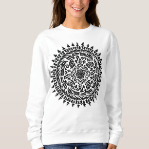 Intricate Sacred Geometry handmade Mandala – Sweatshirt