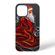 Intricate Santa Paper Cut
