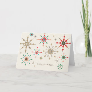 Intricate Snowflake Pattern Holiday Card