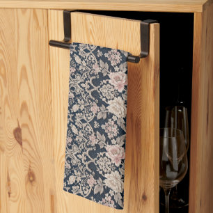 Intricate Sophisticated Floral Lace Design Tea Towel